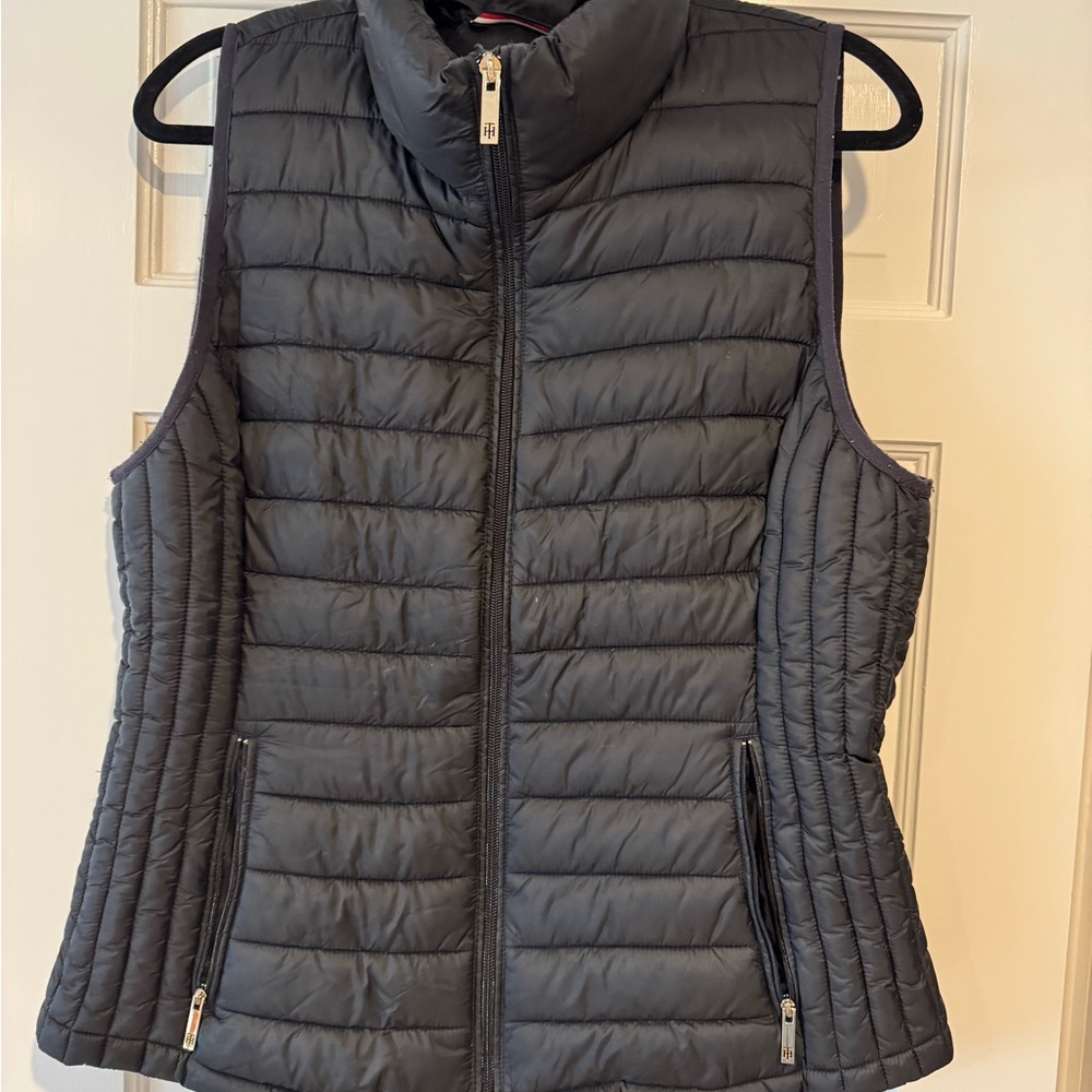 Women's Black Quilted Vest